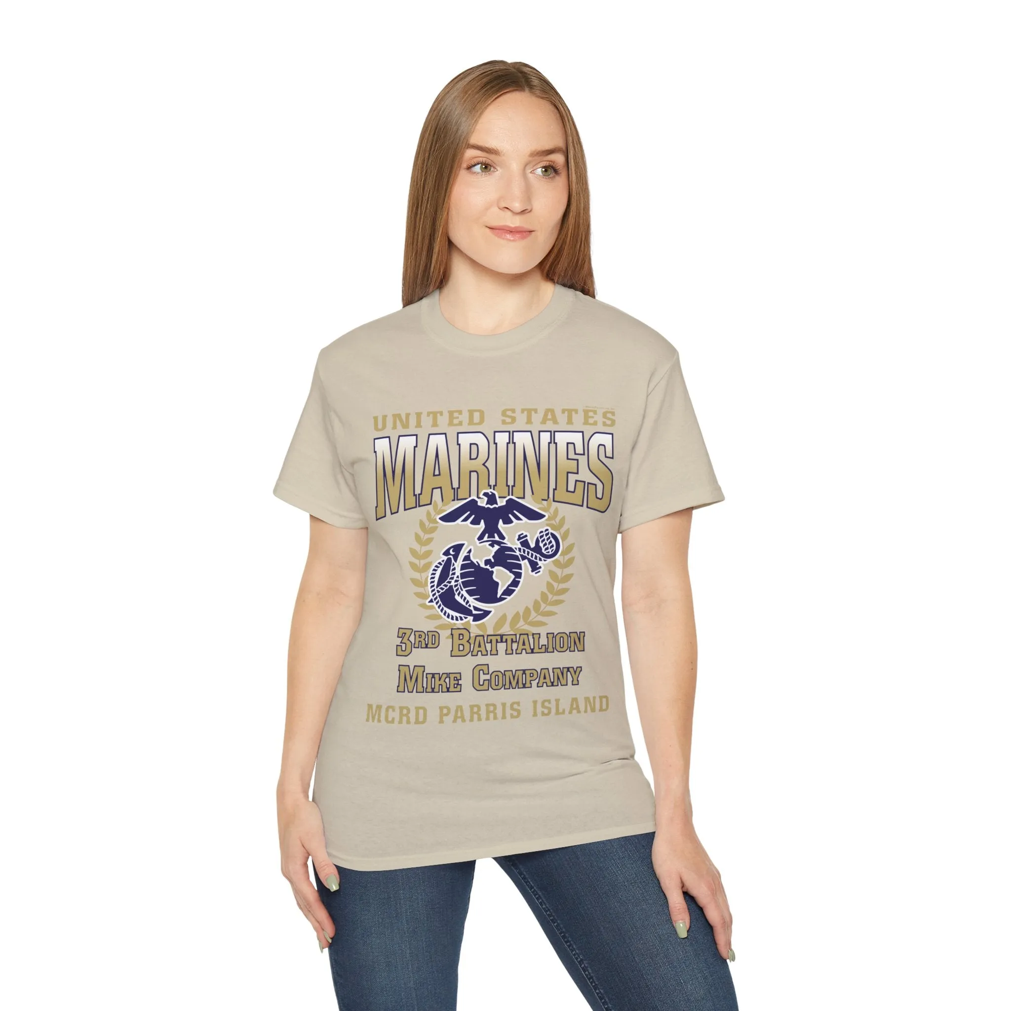 T-Shirt: Mike Co. MCRD Parris Island (EGA, Blank Back)