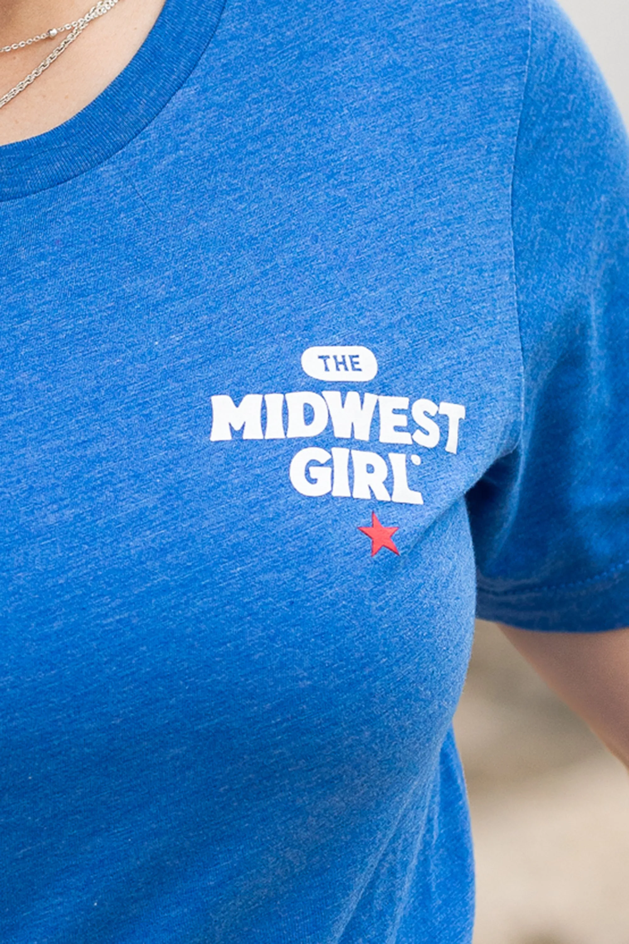 The Midwest Girl Star Tee in Royal (FINAL SALE)