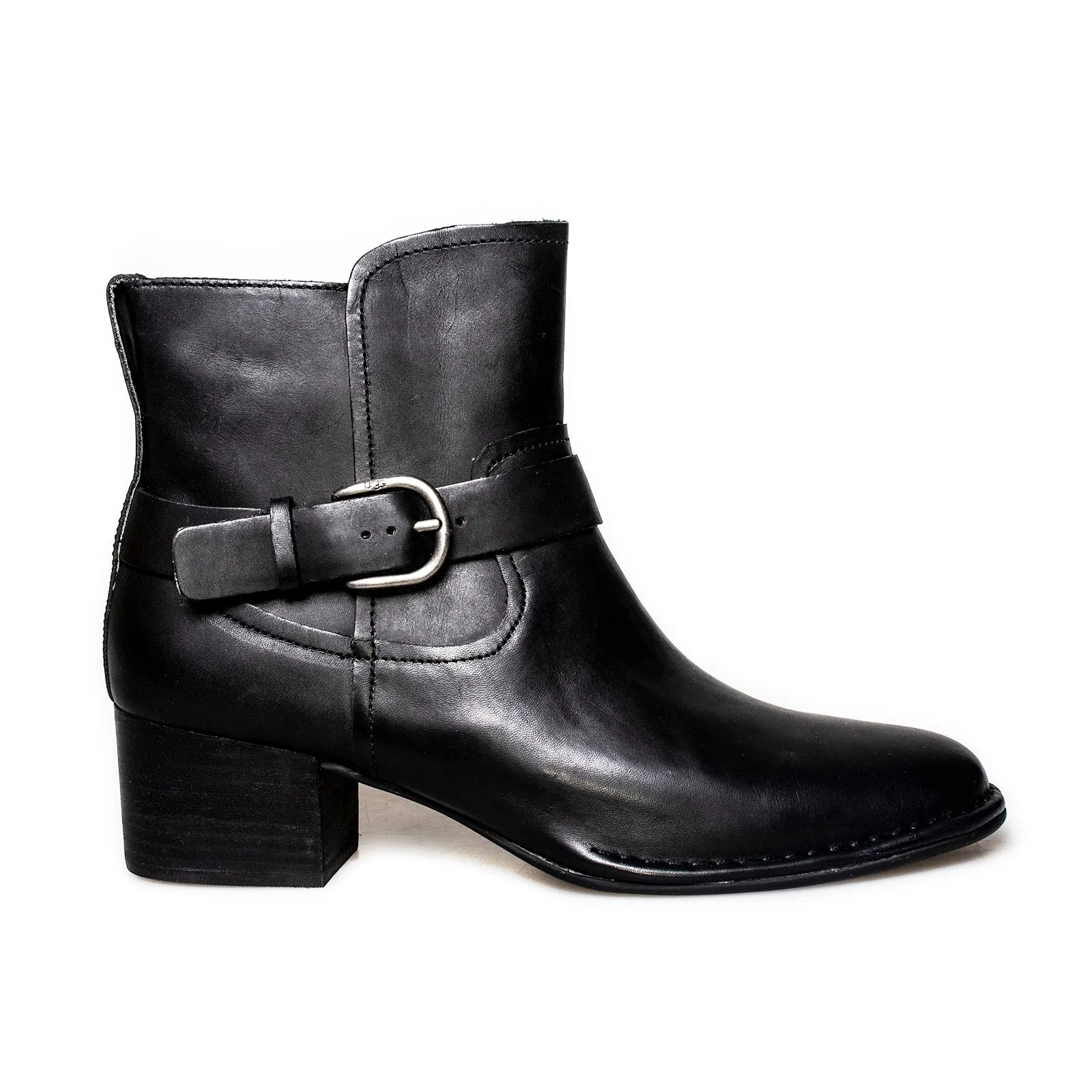 UGG Bandara Ankle Black Boots - Women's