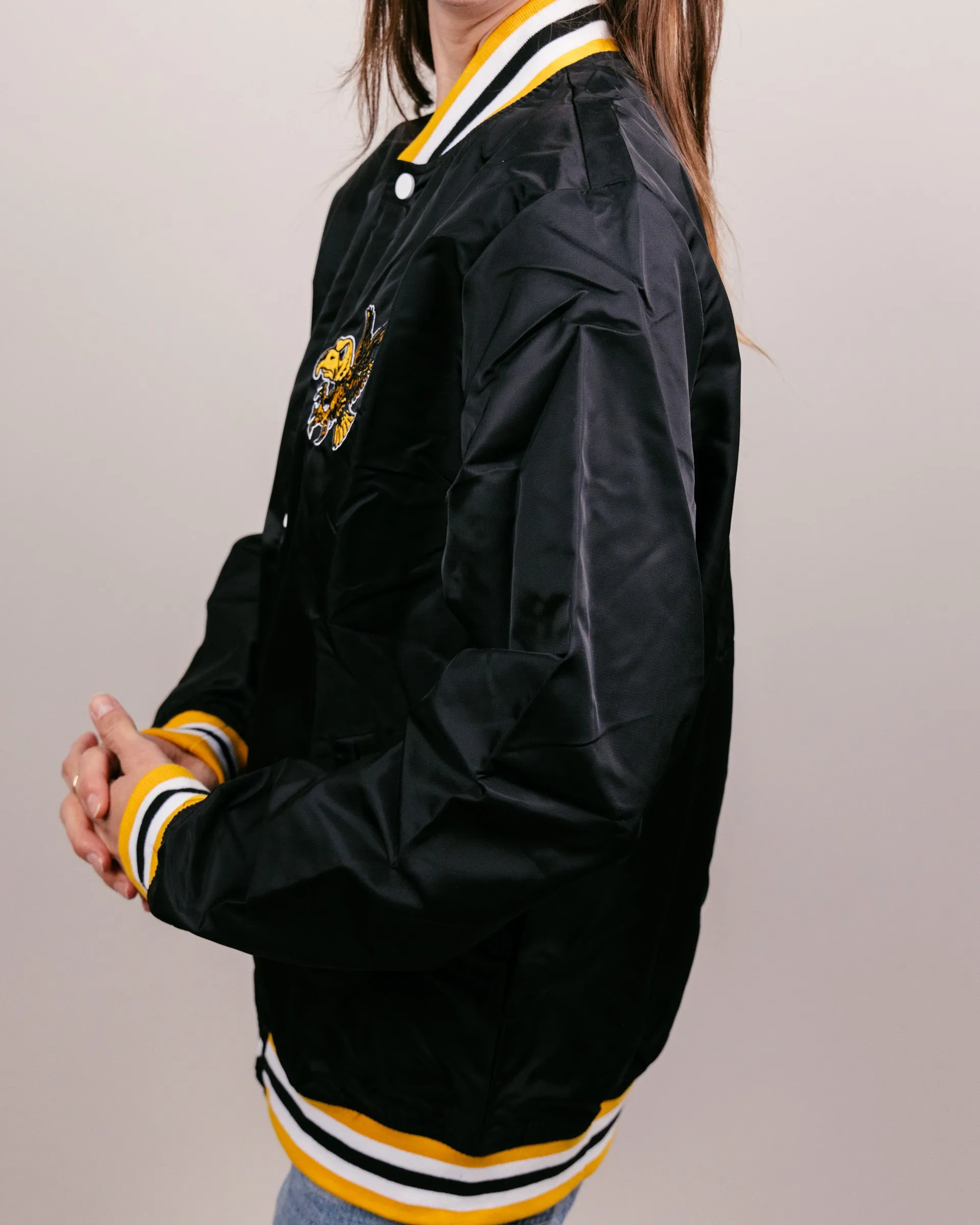 University of Iowa Vintage Black Varsity Jacket