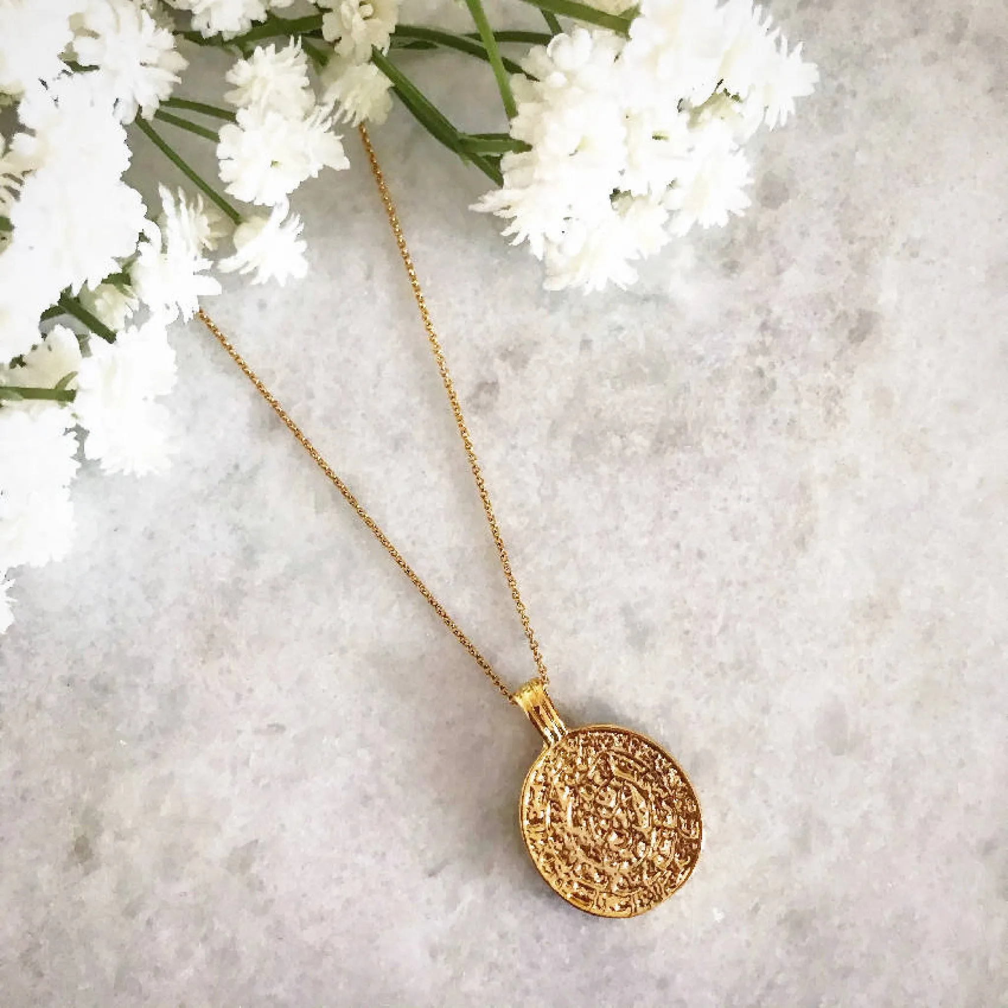 Wisteria London Anthea Gold Coin Necklace