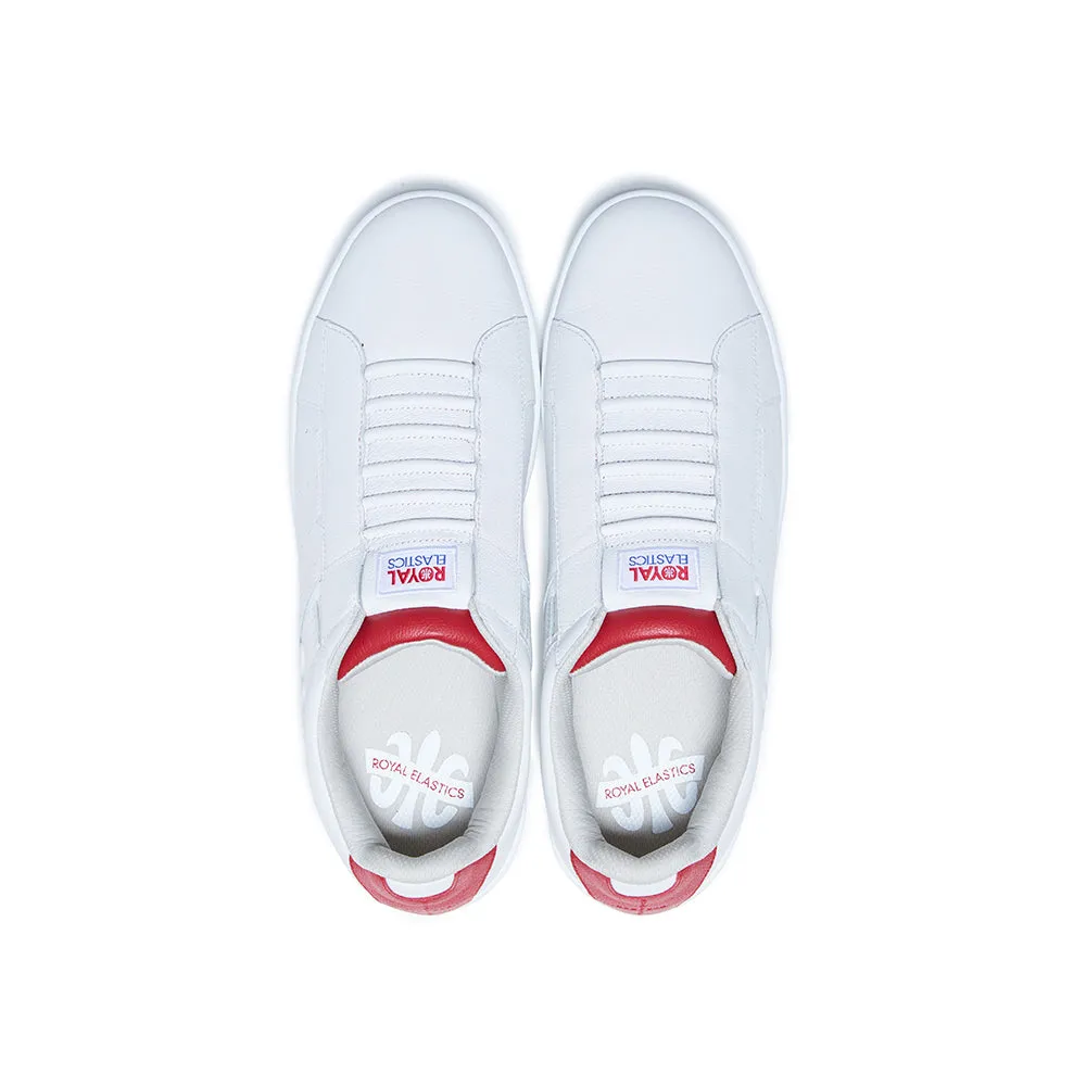 Women's Icon Genesis White Red Leather Sneakers 91902-001